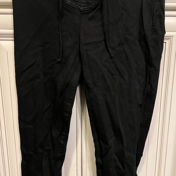 Hudson Bullocks High Rise Lace Up Jeans in Black Coated Sz 28 - Picture 7 of 11